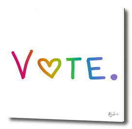Rainbow Ombre Vote