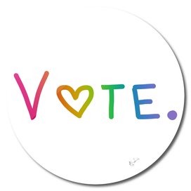 Rainbow Ombre Vote