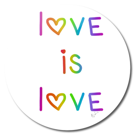 Love Is Love Rainbow Ombre