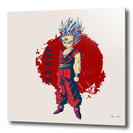 Son gohan, painting style