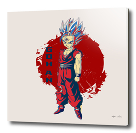 Son gohan, painting style