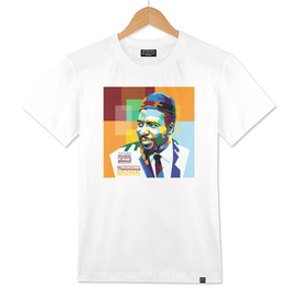 Thelonious Monk in WPAP Pop Art style