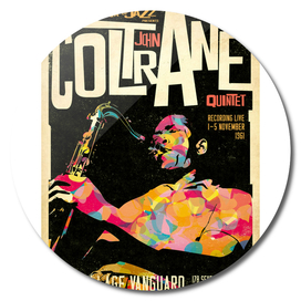 John Coltrane Retro Style