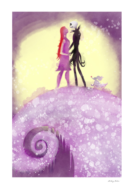 Jack and Sally Watercolor