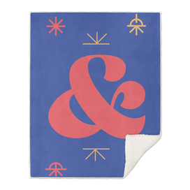 Candy Ampersand - Blue & Red