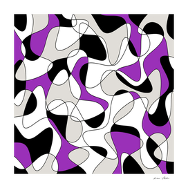 Abstract pattern - purple, gray, black and white.