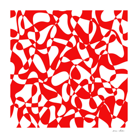 Abstract pattern - red and white.