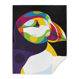 The Colorful Puffin Head