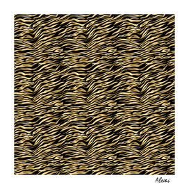 Black and Gold Animal Abstract #1