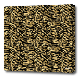 Black and Gold Animal Abstract #1