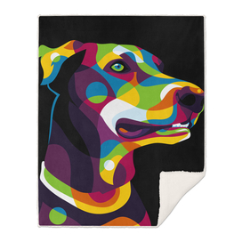 Doberman Dog Pop Art