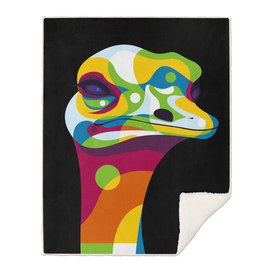 Ostrich Head Pop Art