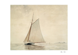 sailboat art print