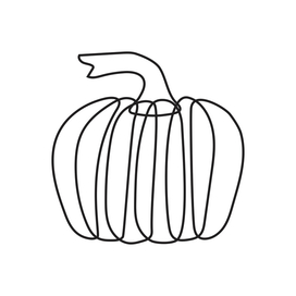 pumpkin (line drawing)