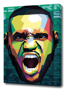 Basketball Player in Pop Art Style