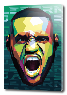 Basketball Player in Pop Art Style