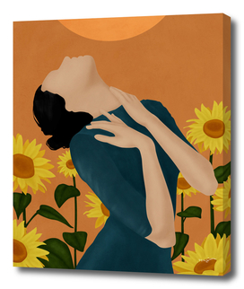 Pretty Sunflower Woman I