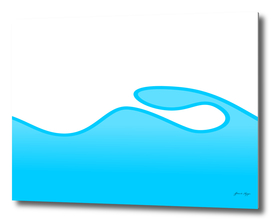 water shaped vector background abstract design