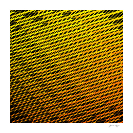 yellow and orange abstract design on black background