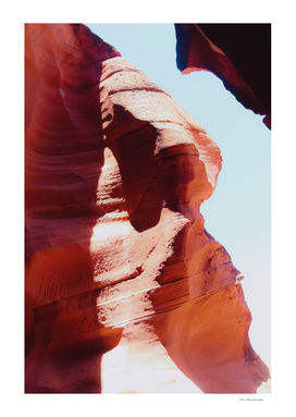 Sandstone in the desert at Antelope Canyon Arizona USA
