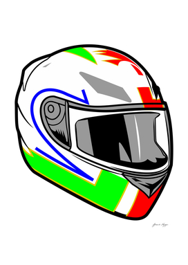 helmet racing vector