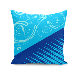 blue vector batik