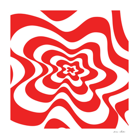 Abstract pattern - red and white.