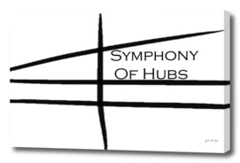 The Official White Logo for Symphony of Hubs LTD.