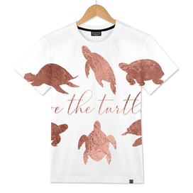 Save The Turtles Rose Gold