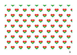 Love Burkina Faso flag Motif Pattern