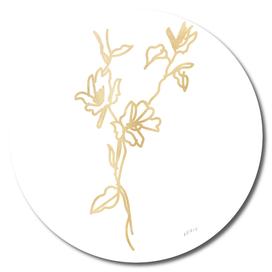 Flower gold texture