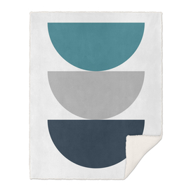 Abstract Geometric Mid Century Modern 3 Colors
