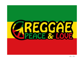 Reggae Music Peace and Love Positive Saying