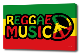 Reggae Music Peace Symbol Reggae Flag Colors