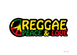 Reggae Music - model4-peace and love