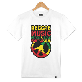 Reggae Music Peace Symbol Positive Sayings