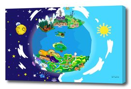 Paper Mario Series World Map