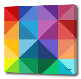 Polygon colourful minimalist pattern