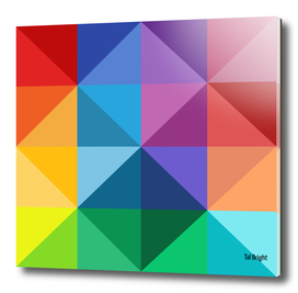 Polygon colourful minimalist pattern