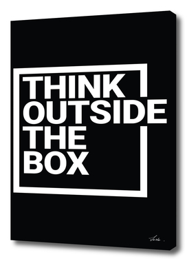 think outside the box typography