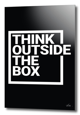 think outside the box typography