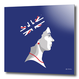Digital portrait of Her Majesty The Queen Elizabeth II