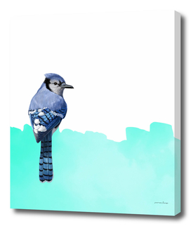 Modern Bird Blue