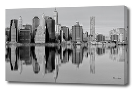 New York City at black and white