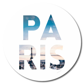 Paris Collage Letters
