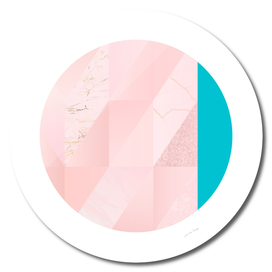 Pink Marble Circle II