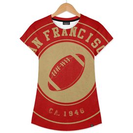 San Francisco football vintage logo red