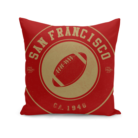 San Francisco football vintage logo red