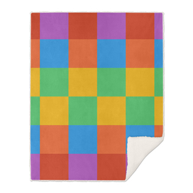 Rainbow colours  playful minimal hardedge  pattern