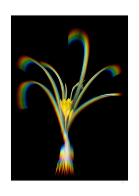 Prism Shift Yellow Autumn Crocus Botanical Illustration